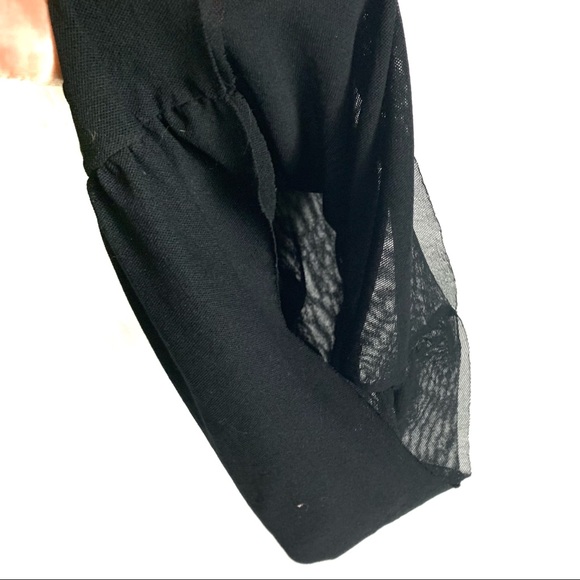 Arden B Layered Black Mesh Tank S - Picture 3 of 6